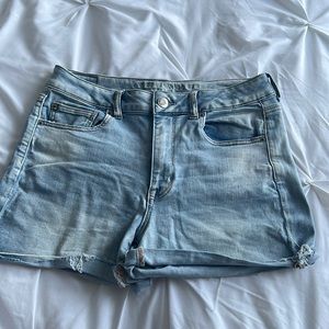 American Eagle size 12 high rise shortie denim